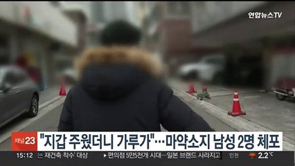 [단독] "지갑 주웠더니 가루가"…마약소지 남성 2명 체포