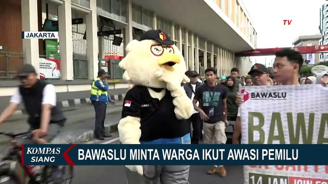 Sosialisasi di Car Free Day, Bawaslu Minta Warga Ikut Awasi Pemilu 2024