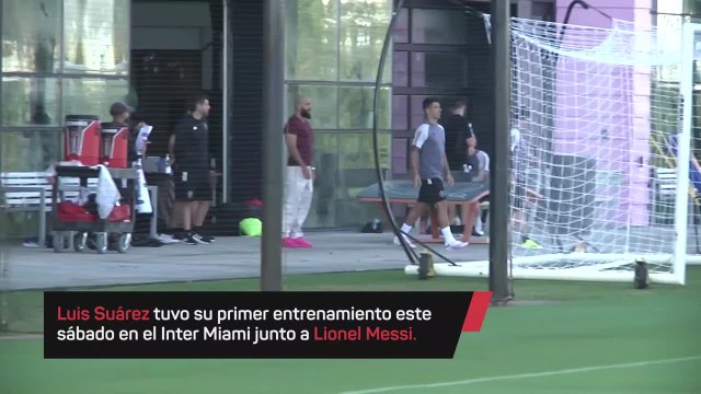 Suárez y Messi, protagonistas en el primer entrenamiento con el Inter Miami