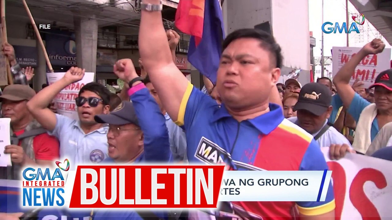 Protest caravan, isasagawa ng grupong Manibela at Piston sa Martes | GMA Integrated News Bulletin