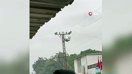 Akıma kapıldı! O anlar saniye saniye görüntülendi