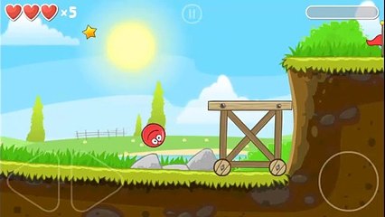 | Let's play gameplay video, Red Ball 4 Level 12, Green Hill.