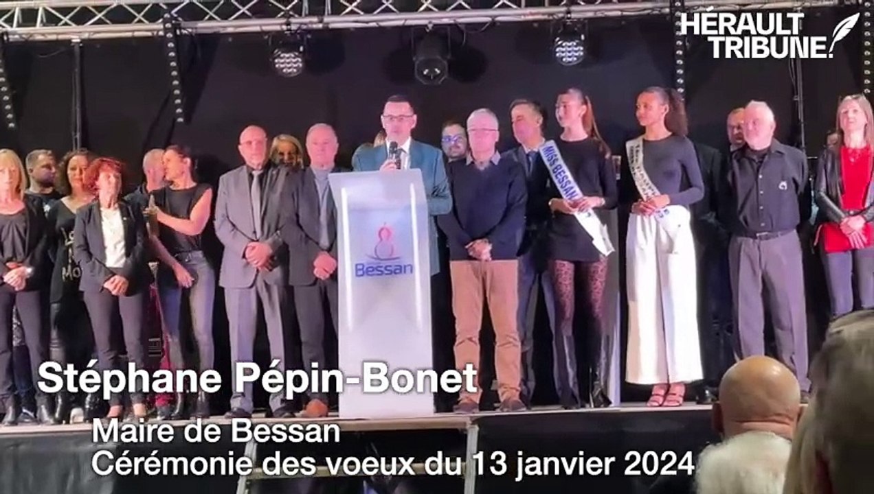 Voeux du Maire de Bessan, Stéphane Pépin-Bonet