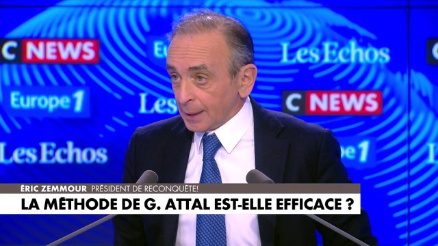 Eric Zemmour, au sujet du Premier ministre Gabriel Attal : «Est-ce qu’il a un bilan? Non. Le seul bilan qu’il ait, c’est l’interdiction du port de l’abaya»