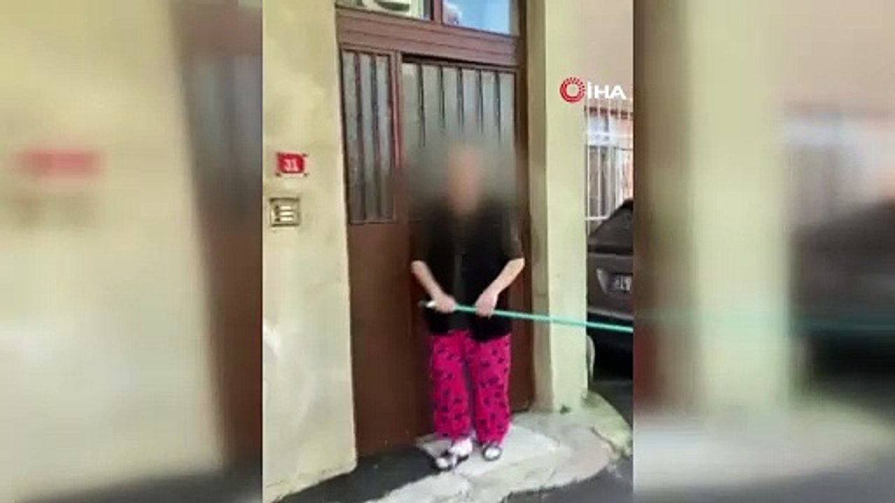 Sarıyer’de sopalı kadın ev sahibi, kiracısına "Evimden çıkacaksın” diyerek saldırdı