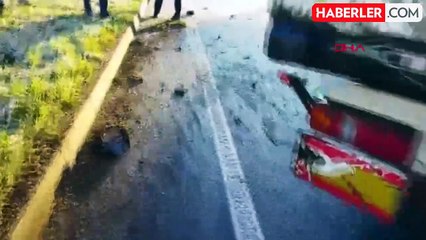 Trabzon'da buzlanma nedeniyle kaza: Yabancı sürücü hafif yaralandı