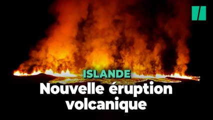 Les images spectaculaires de la nouvelle éruption en Islande près de Grindavík