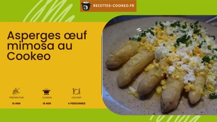 Asperges œuf mimosa au Cookeo