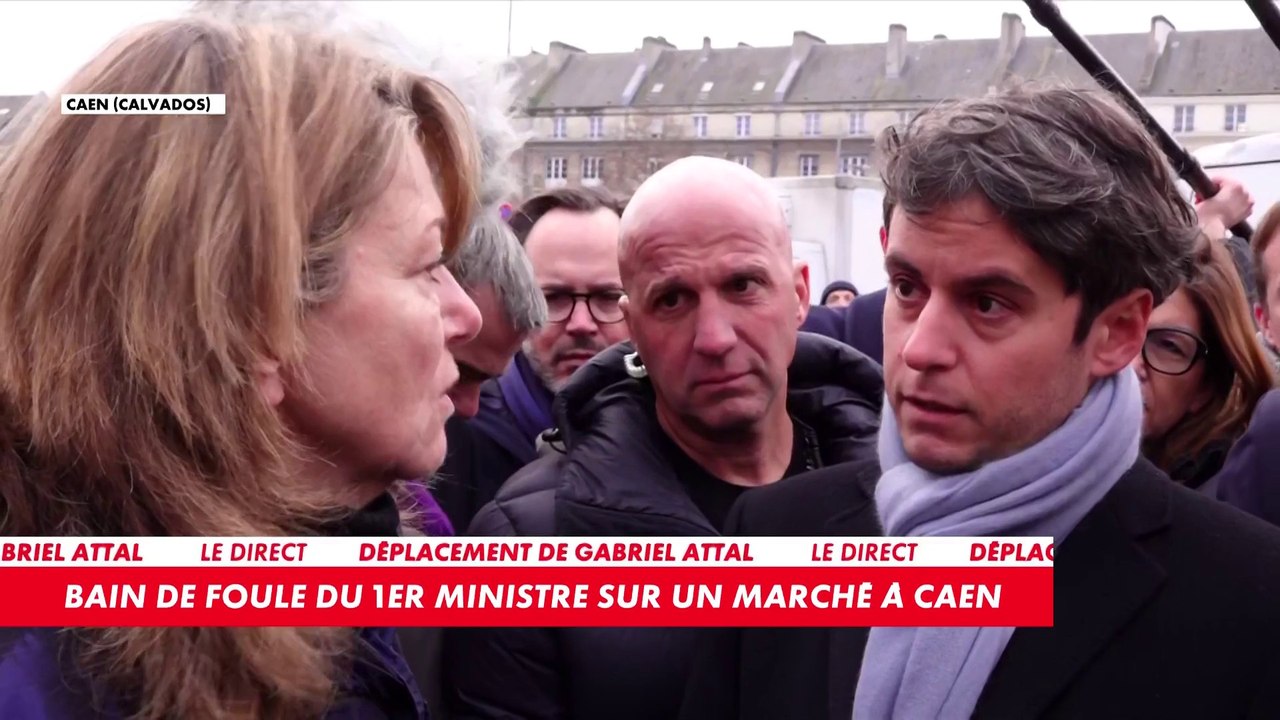 «Ma priorité, ce sont les classes moyennes, ceux qui travaillent, qui se lèvent tous les matins», affirme Gabriel Attal en déplacement à Caen