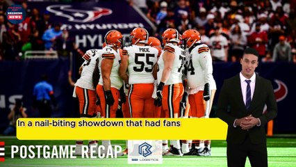 Heartbreak in the Playoffs: Browns vs. Texans Wild Card Showdown Recap