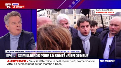 "C'est un gouvernement de com", estime Fabien Roussel