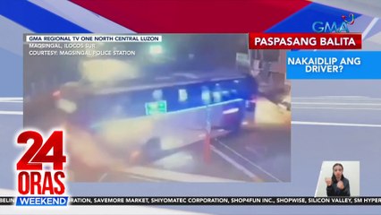 Bus, sumalpok sa gilid ng isang bundok sa Ilocos Sur | 24 Oras Weekend | 24 Oras Weekend