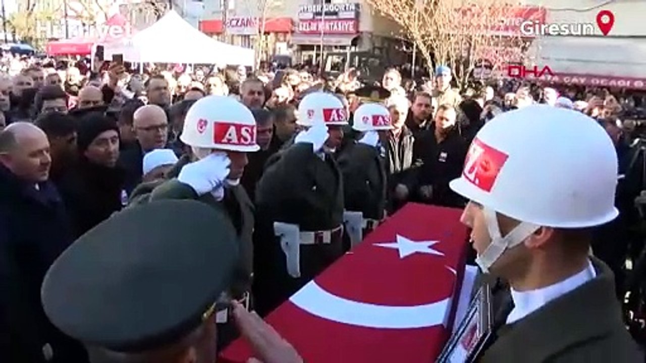 Şehit Piyade Uzman Çavuş Ahmet Köroğlu, Giresun'da son yolculuğuna uğurlandı