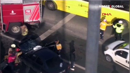 İstanbul'da feci kaza! 3 araç çarpıştı: Çok sayıda yaralı var