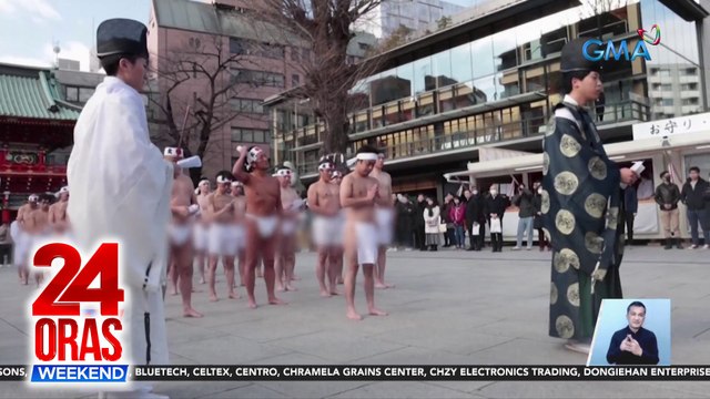 Ilang Japanese na lumahok sa ice bath ritual, hiling na makabangon ang bansa nila sa pinsala ng lindol | 24 Oras Weekend
