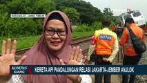 Detik-Detik Kereta Api Pandalungan Jurusan Jakarta-Jember Anjlok di Sidoarjo