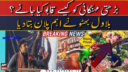 Mehngai Par Qabu Kesay Paya Jaye? Bilawal Bhutto's announced big plan