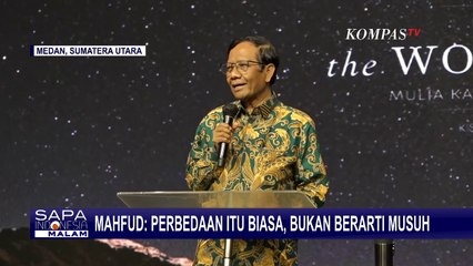 Silaturahmi ke GBI Medan, Mahfud MD: Perbedaan Itu Biasa, Bukan Berarti Musuh