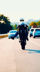 Street Bikers, bike race on highway