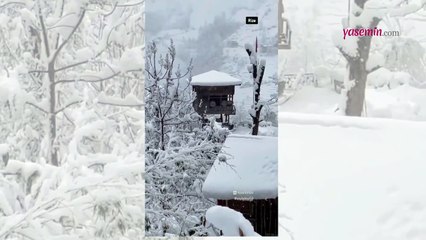Kar yağışı Rize'de böyle görüntülendi, sosyal medyada çok sayıda beğeni ve yorum topladı