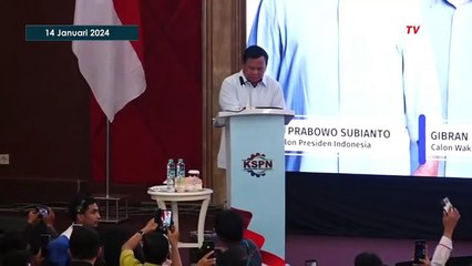 [FULL] Pidato Politik Prabowo Hadiri Deklarasi Konfederasi Serikat Pekerja Nusantara di Bandung