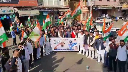 कांग्रेस ने निकाली भारत जोड़ो न्याय यात्रा, शहीदों को दी श्रद्धांजलि
