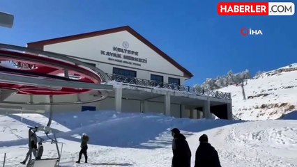 Keltepe Kayak Merkezi İlk Ziyaretçilerini Ağırladı