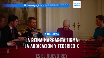 La reina Margarita II de Dinamarca firma su histórica abdicación: Federico X, nuevo rey