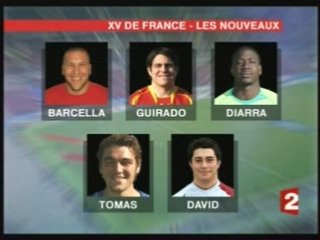 Rugby xv de france la liste des 22 joueurs 27 02 08