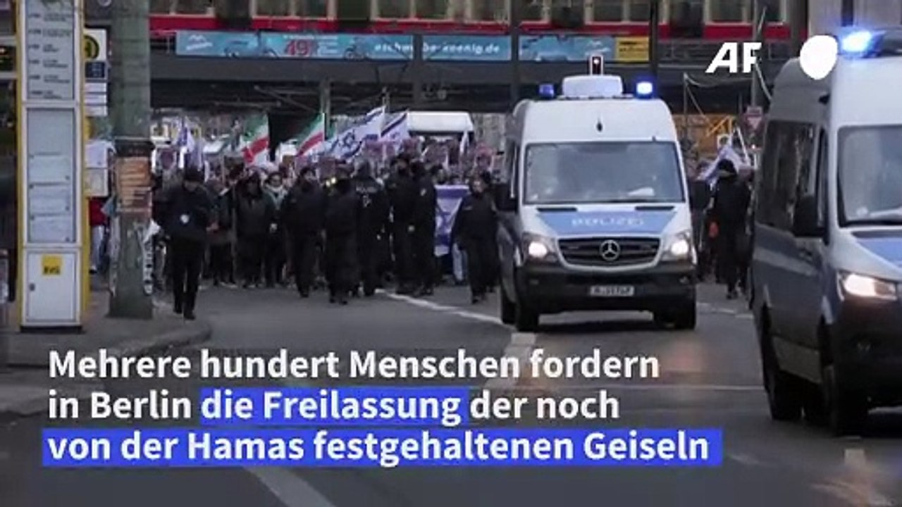 Kundgebung in Berlin fordert Freilassung der Hamas-Geiseln
