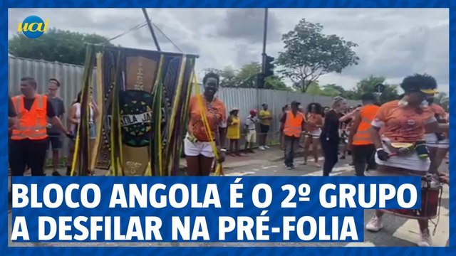 Ensaio geral do carnaval: Bloco Angola dá continuidade à pré-folia nesta tarde de domingo