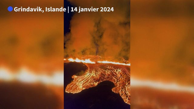 Islande : des coulées de lave lors d'une nouvelle éruption volcanique