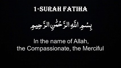 Surah Fatiha|Surat Fatiha | translation |English|