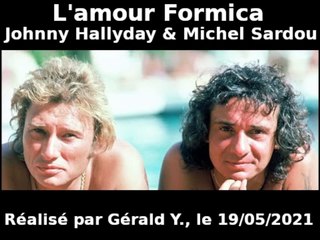 Johnny Hallyday & Michel Sardou_L'amour Formica (1977)karaoké