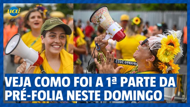 Ensaio geral do carnaval: veja como foi a 1ª parte da pré-folia neste domingo