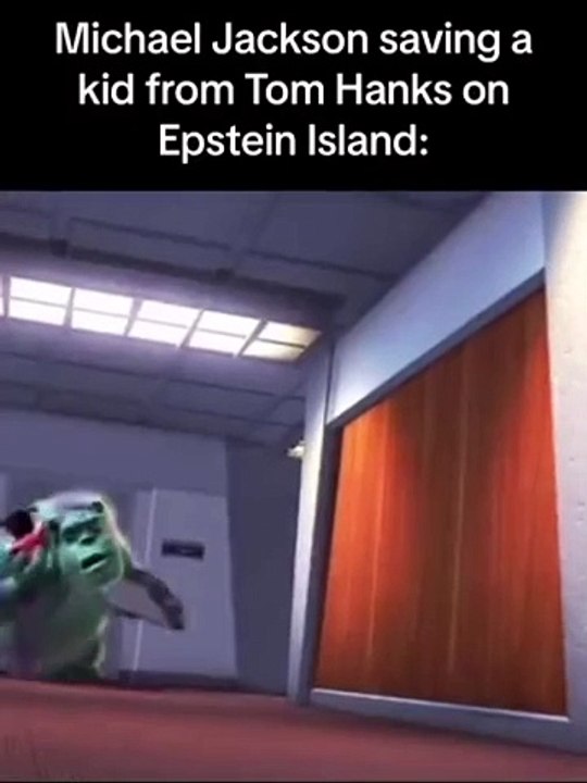 Michael Jackson Saving a kid from Tom Hanks on Epstein island