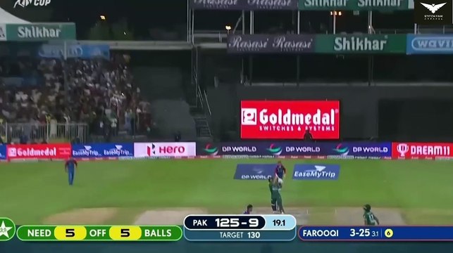 Naseem Shah 2 Sixes vs Afghanistan Match Winning Moments