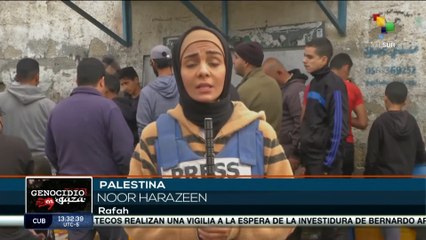 Situación humanitaria en Rafah se deteriora con más de un millón 700 mil refugiados