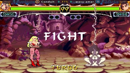 Conduit vs wavy-amar - Vampire Hunter - darkstalkers' revenge - FT5