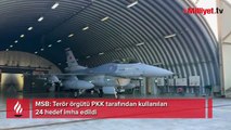 24 terör hedefi imha edildi! MSB: Terör örgütü PKK’ya Pençe vurmaya devam ediyoruz!
