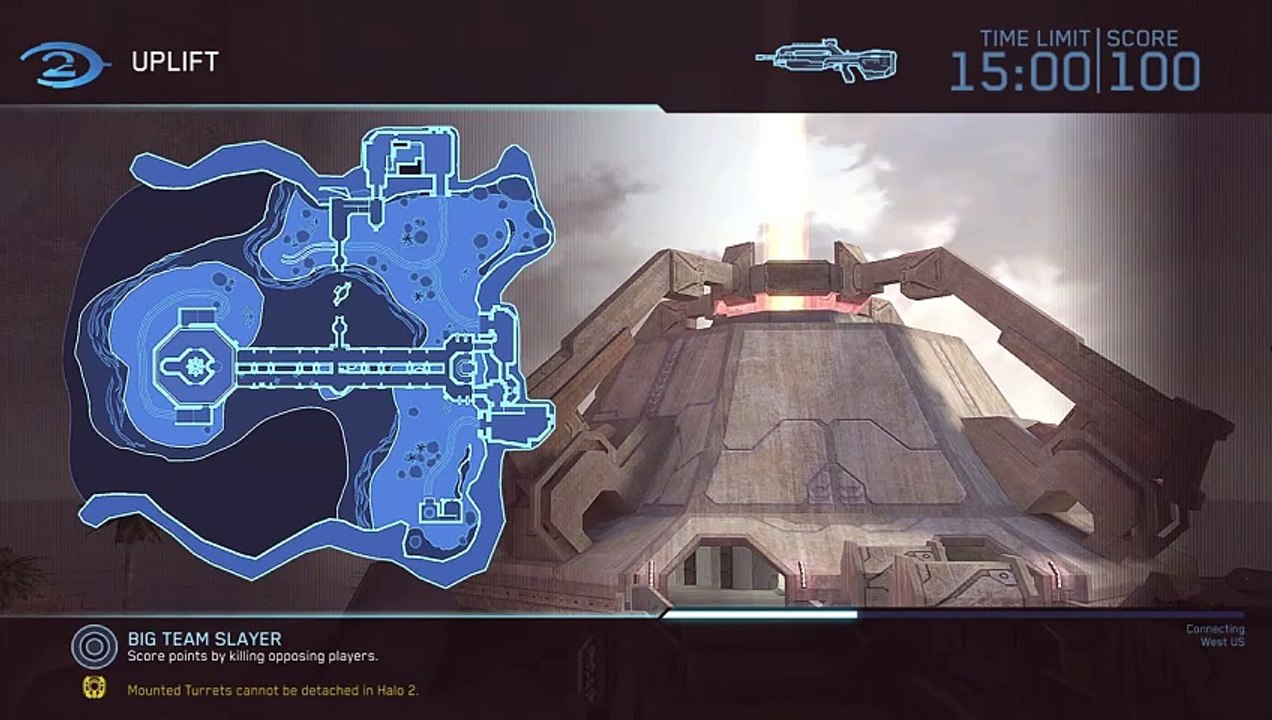 Halo 2 Classic Big Team - Big Team Slayer on Uplift Gameplay (25-2)