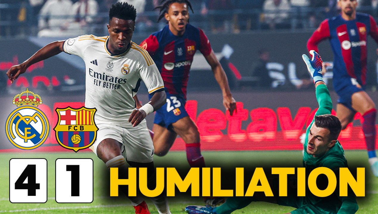  LE REAL HUMILIE LE BARCA ET REMPORTE LA SUPERCOUPE ! TRIPLÉ DE VINICIUS (Real 4-1 Barca)