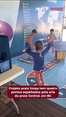 Projeto Praia Limpa promove educação ambiental na Praia Central