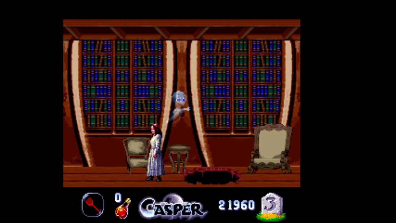 Jogo Gasparzinho casper casa mal assombrada snes parte 2