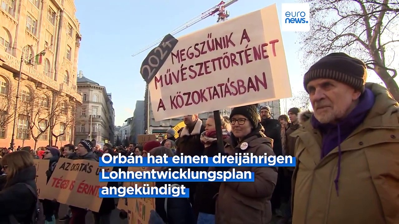 Demonstrationen in Budapest: Lehrer brauchen endlich höhere Gehälter