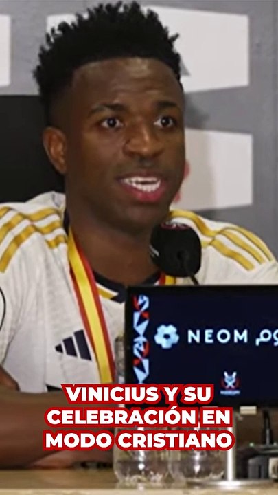 Vinicius y su celebración en modo Cristiano Ronaldo