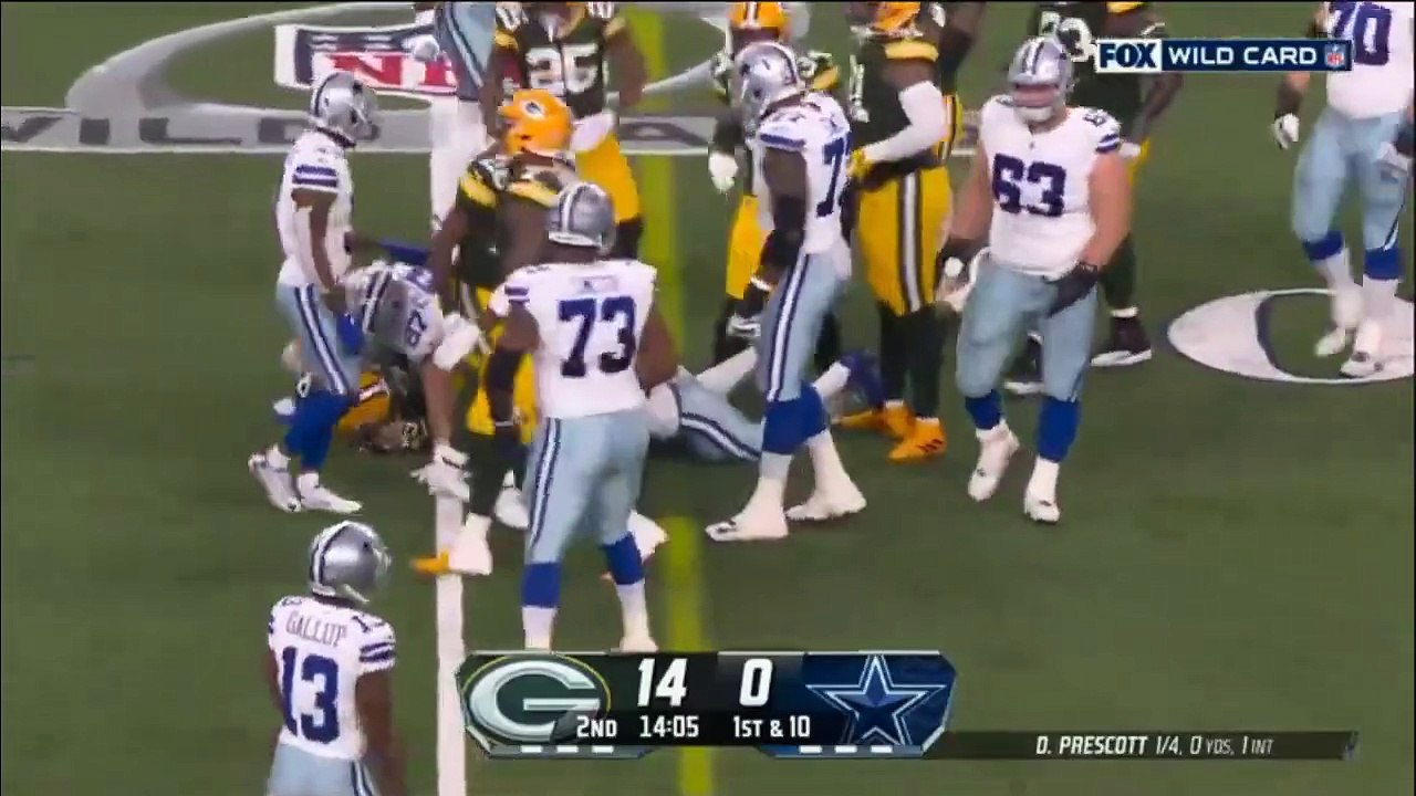 Dallas Cowboys vs. Green Bay Packers HIGHLIGHTs 2ndQTR _ Super Wild