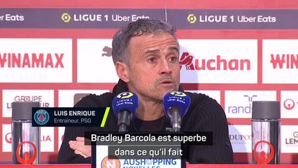 18e j. - Luis Enrique s'enflamme pour le "superbe" Barcola