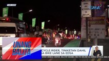 Ilang motorcycle rider, tiniketan dahil sa pagdaan sa bike lane sa EDSA | UB