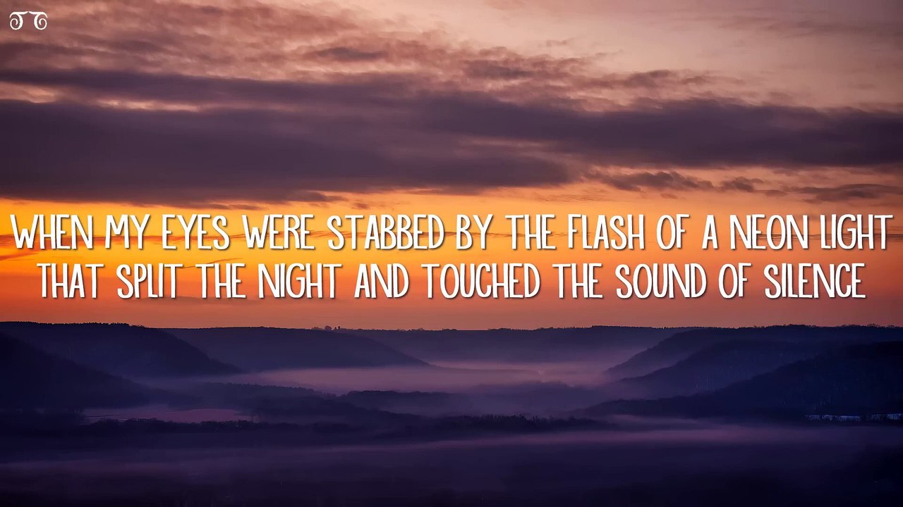 DISTURBED - SOUND OF SILENCE (LYRIC VIDEO PERFORMED BY JEFF LUPUS)